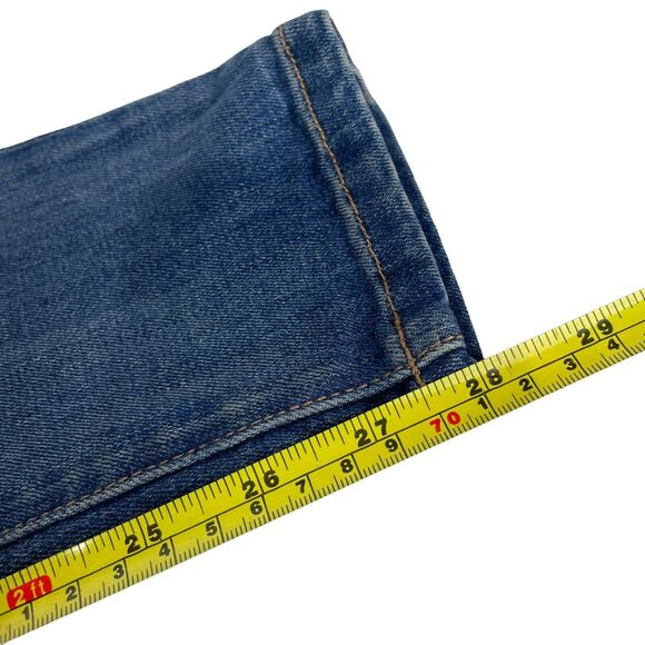 Current/Elliott The Stiletto Niagara Destroy Blue Cropped Skinny Jeans Size 25 - Picture 9 of 12